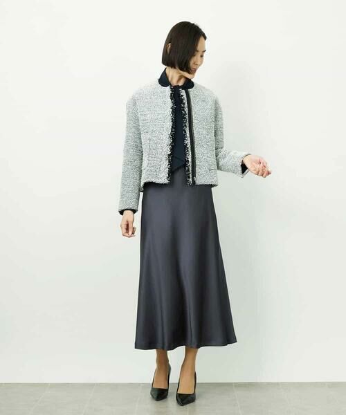 MICHEL KLEIN / ミッシェルクラン ロング・マキシ丈スカート | [コージーボトム]ヴィンテージサテンスカート | 詳細25