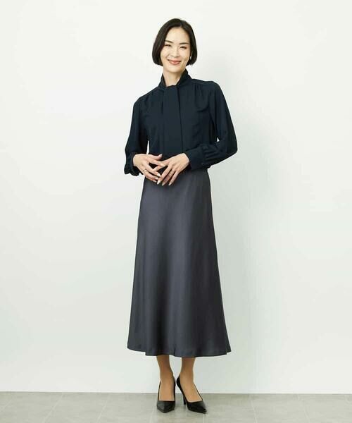 MICHEL KLEIN / ミッシェルクラン ロング・マキシ丈スカート | [コージーボトム]ヴィンテージサテンスカート | 詳細27