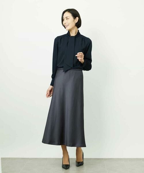 MICHEL KLEIN / ミッシェルクラン ロング・マキシ丈スカート | [コージーボトム]ヴィンテージサテンスカート | 詳細28