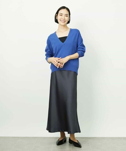 MICHEL KLEIN / ミッシェルクラン ロング・マキシ丈スカート | [コージーボトム]ヴィンテージサテンスカート | 詳細29