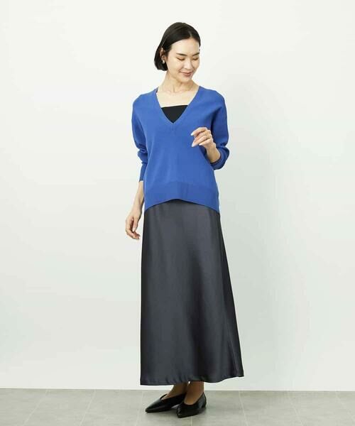 MICHEL KLEIN / ミッシェルクラン ロング・マキシ丈スカート | [コージーボトム]ヴィンテージサテンスカート | 詳細30