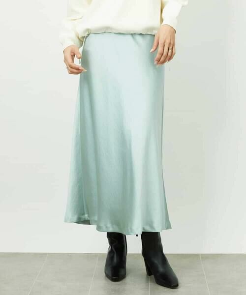 MICHEL KLEIN / ミッシェルクラン ロング・マキシ丈スカート | [コージーボトム]ヴィンテージサテンスカート | 詳細4