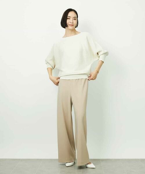 MICHEL KLEIN / ミッシェルクラン その他パンツ | [コージーボトム]シームレスワイドパンツ | 詳細10