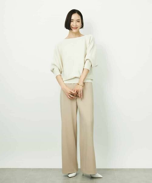 MICHEL KLEIN / ミッシェルクラン その他パンツ | [コージーボトム]シームレスワイドパンツ | 詳細11