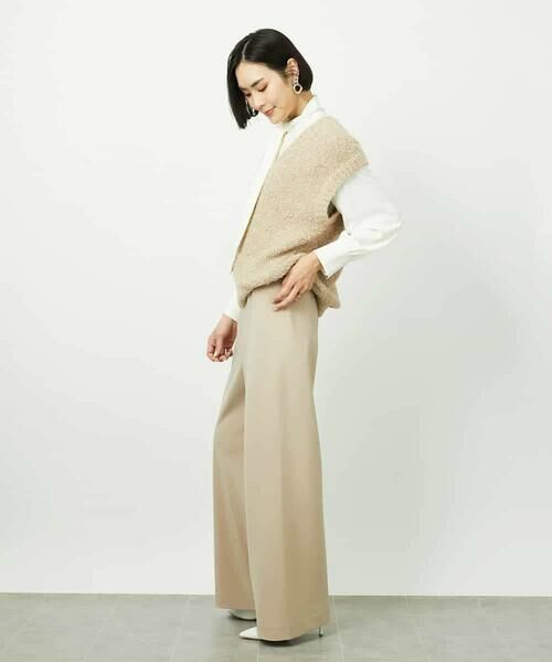 MICHEL KLEIN / ミッシェルクラン その他パンツ | [コージーボトム]シームレスワイドパンツ | 詳細17