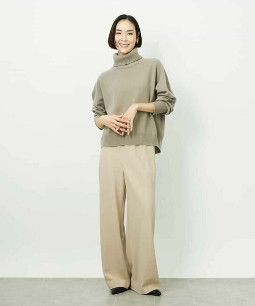 MICHEL KLEIN / ミッシェルクラン その他パンツ | [コージーボトム]シームレスワイドパンツ | 詳細4