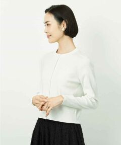 MICHEL KLEIN / ミッシェルクラン セットアップ | [アンサンブル対応]コンパクトクルーネックカーディガン