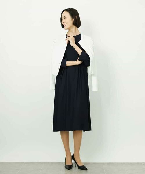 MICHEL KLEIN / ミッシェルクラン セットアップ | [アンサンブル対応]コンパクトクルーネックカーディガン | 詳細13