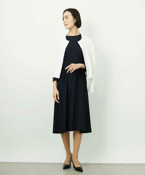 MICHEL KLEIN / ミッシェルクラン セットアップ | [アンサンブル対応]コンパクトクルーネックカーディガン | 詳細14