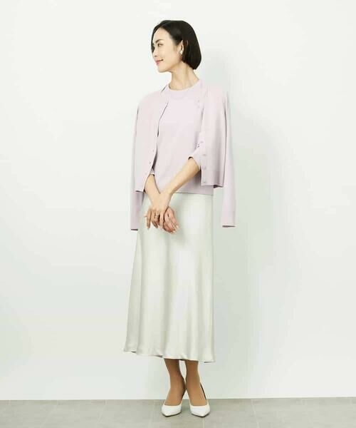 MICHEL KLEIN / ミッシェルクラン セットアップ | [アンサンブル対応]コンパクトクルーネックカーディガン | 詳細27