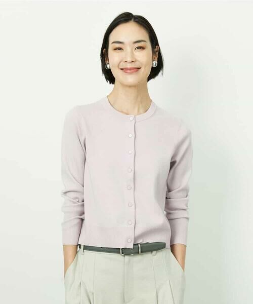 MICHEL KLEIN / ミッシェルクラン セットアップ | [アンサンブル対応]コンパクトクルーネックカーディガン | 詳細28