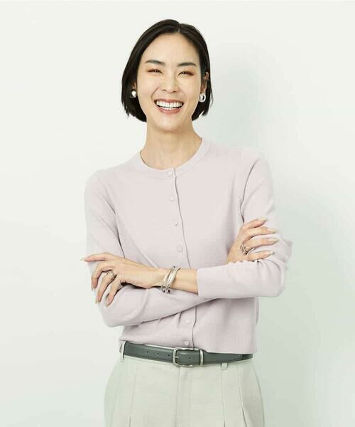 MICHEL KLEIN / ミッシェルクラン セットアップ | [アンサンブル対応]コンパクトクルーネックカーディガン | 詳細29