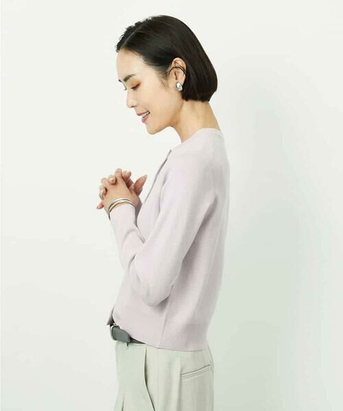 MICHEL KLEIN / ミッシェルクラン セットアップ | [アンサンブル対応]コンパクトクルーネックカーディガン | 詳細30