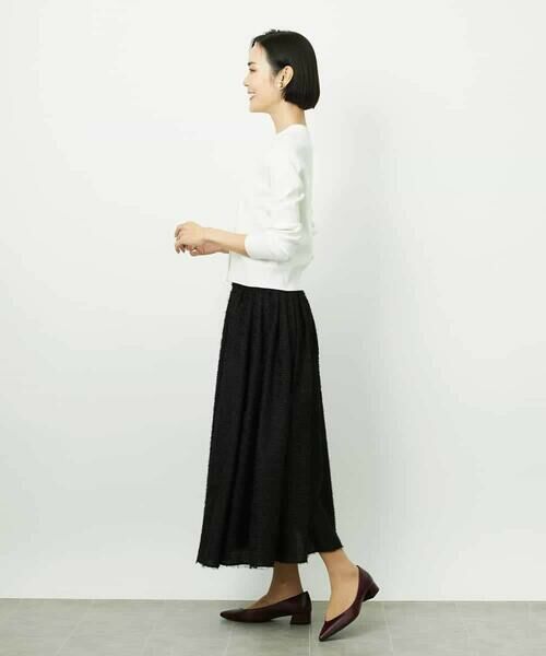 MICHEL KLEIN / ミッシェルクラン セットアップ | [アンサンブル対応]コンパクトクルーネックカーディガン | 詳細4