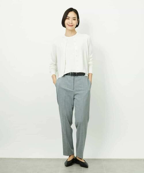 MICHEL KLEIN / ミッシェルクラン セットアップ | [アンサンブル対応]コンパクトクルーネックカーディガン | 詳細8