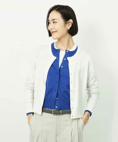 MICHEL KLEIN / ミッシェルクラン カーディガン・ボレロ | コンパクトクルーネックカーディガン