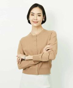 MICHEL KLEIN / ミッシェルクラン カーディガン・ボレロ | コンパクトクルーネックカーディガン