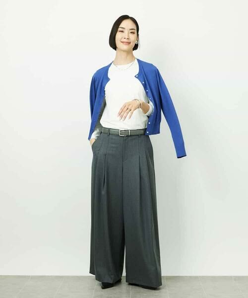 MICHEL KLEIN / ミッシェルクラン カーディガン・ボレロ | コンパクトクルーネックカーディガン | 詳細10