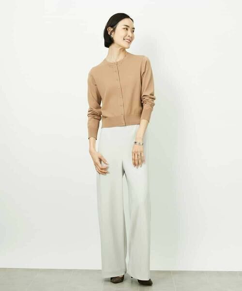 MICHEL KLEIN / ミッシェルクラン カーディガン・ボレロ | コンパクトクルーネックカーディガン | 詳細3