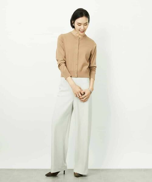 MICHEL KLEIN / ミッシェルクラン カーディガン・ボレロ | コンパクトクルーネックカーディガン | 詳細4