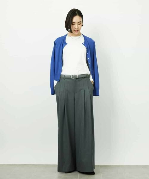 MICHEL KLEIN / ミッシェルクラン カーディガン・ボレロ | コンパクトクルーネックカーディガン | 詳細8