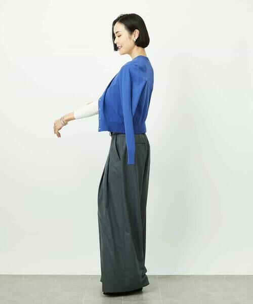 MICHEL KLEIN / ミッシェルクラン カーディガン・ボレロ | コンパクトクルーネックカーディガン | 詳細9