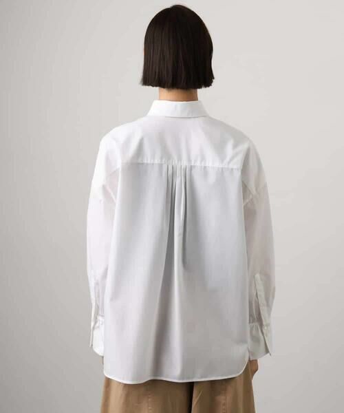MICHEL KLEIN / ミッシェルクラン シャツ・ブラウス | オーバーサイズシャンブレーシャツ | 詳細3