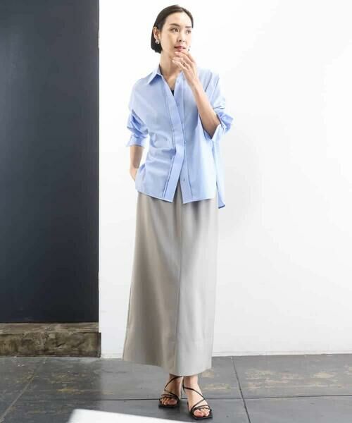 MICHEL KLEIN / ミッシェルクラン シャツ・ブラウス | オーバーサイズシャンブレーシャツ | 詳細29