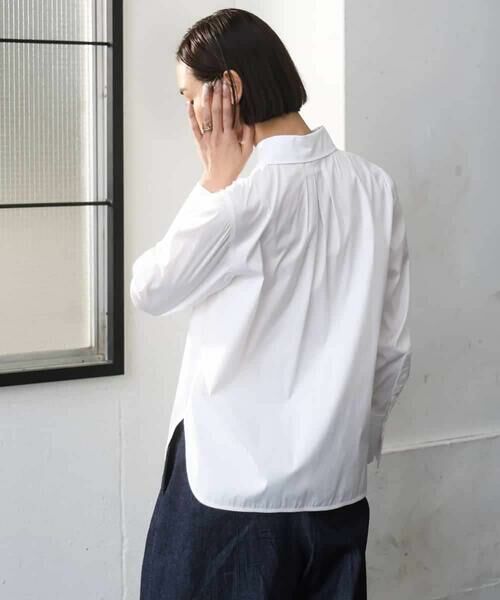 MICHEL KLEIN / ミッシェルクラン シャツ・ブラウス | ハイパワーストレッチ ブロードシャツ | 詳細2