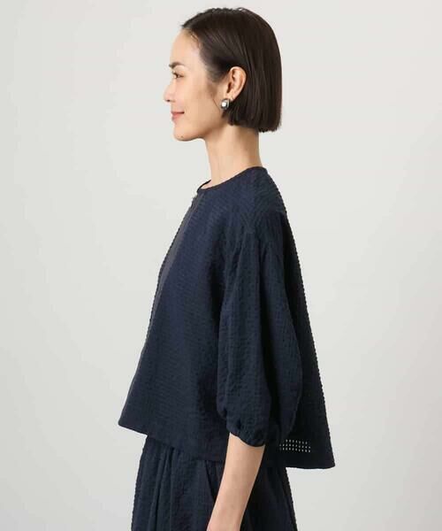 MICHEL KLEIN / ミッシェルクラン シャツ・ブラウス | [セットアップ対応]ワッフルボリュームスリーブブラウス | 詳細10