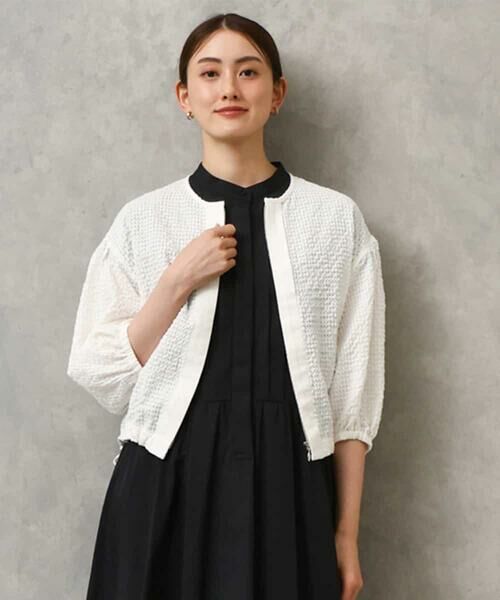 MICHEL KLEIN / ミッシェルクラン シャツ・ブラウス | [セットアップ対応]ワッフルボリュームスリーブブラウス | 詳細20