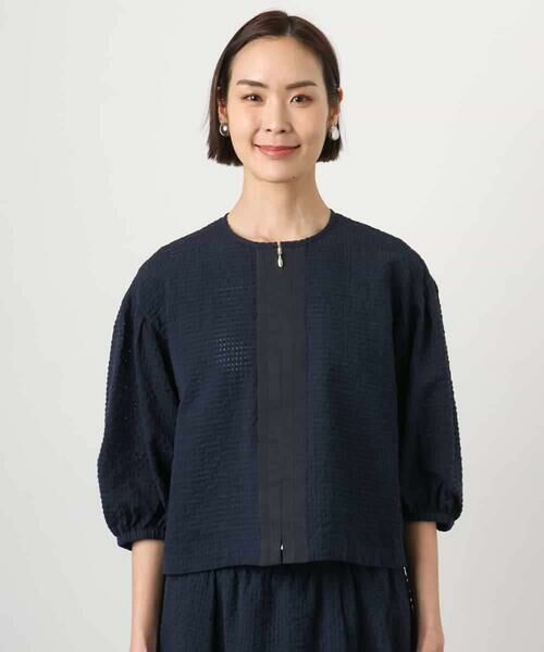 MICHEL KLEIN / ミッシェルクラン シャツ・ブラウス | [セットアップ対応]ワッフルボリュームスリーブブラウス | 詳細24