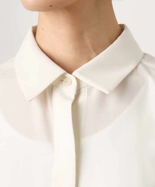 MICHEL KLEIN / ミッシェルクラン シャツ・ブラウス | シアータッチ ドローストリングシャツブラウス | 詳細20