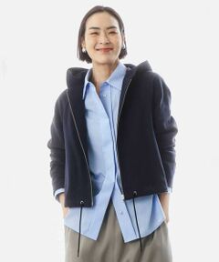 MICHEL KLEIN / ミッシェルクラン カーディガン・ボレロ | オーガニックコットン パイルパーカー