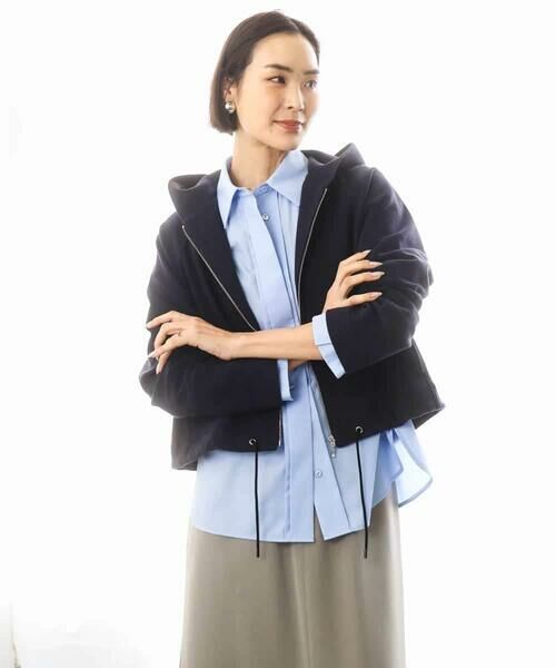 MICHEL KLEIN / ミッシェルクラン カーディガン・ボレロ | オーガニックコットン パイルパーカー | 詳細1