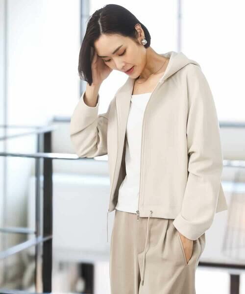 MICHEL KLEIN / ミッシェルクラン カーディガン・ボレロ | オーガニックコットン パイルパーカー | 詳細12