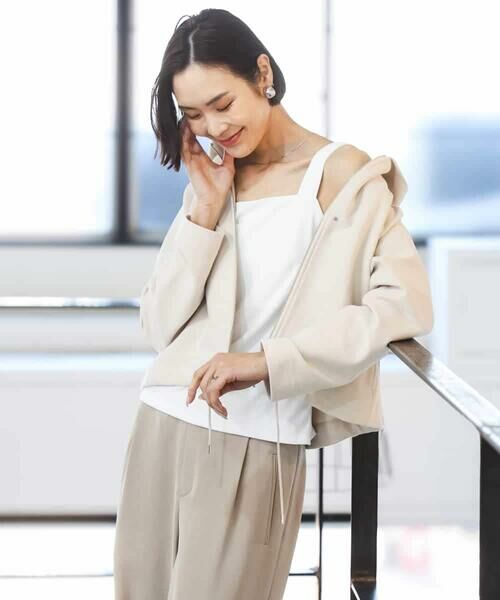 MICHEL KLEIN / ミッシェルクラン カーディガン・ボレロ | オーガニックコットン パイルパーカー | 詳細13