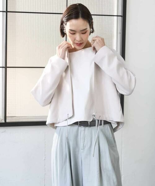 MICHEL KLEIN / ミッシェルクラン カーディガン・ボレロ | オーガニックコットン パイルパーカー | 詳細17