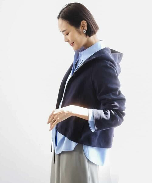 MICHEL KLEIN / ミッシェルクラン カーディガン・ボレロ | オーガニックコットン パイルパーカー | 詳細2