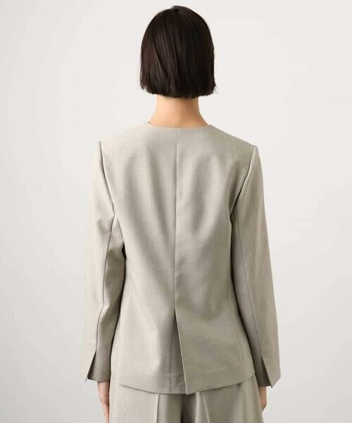 MICHEL KLEIN / ミッシェルクラン ノーカラージャケット | [セットアップ対応]ツイードライク ノーカラージャケット | 詳細16