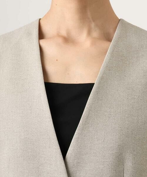 MICHEL KLEIN / ミッシェルクラン ノーカラージャケット | [セットアップ対応]ツイードライク ノーカラージャケット | 詳細17