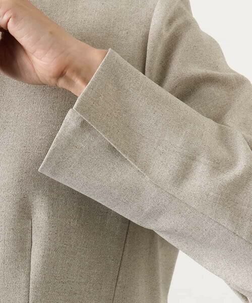 MICHEL KLEIN / ミッシェルクラン ノーカラージャケット | [セットアップ対応]ツイードライク ノーカラージャケット | 詳細19