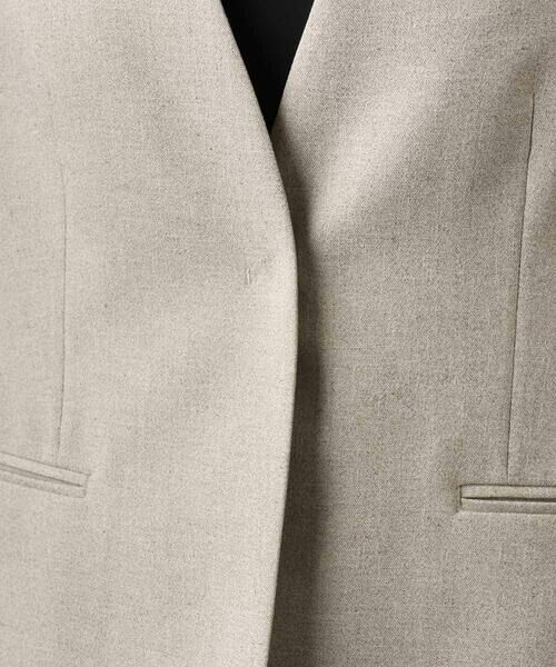 MICHEL KLEIN / ミッシェルクラン ノーカラージャケット | [セットアップ対応]ツイードライク ノーカラージャケット | 詳細22