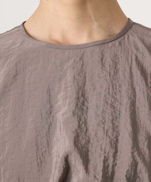 MICHEL KLEIN / ミッシェルクラン ロング・マキシ丈ワンピース | ナイロンクロス ギャザーワンピース | 詳細16