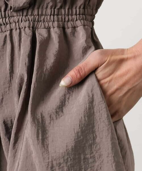 MICHEL KLEIN / ミッシェルクラン ロング・マキシ丈ワンピース | ナイロンクロス ギャザーワンピース | 詳細18
