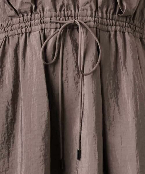 MICHEL KLEIN / ミッシェルクラン ロング・マキシ丈ワンピース | ナイロンクロス ギャザーワンピース | 詳細20