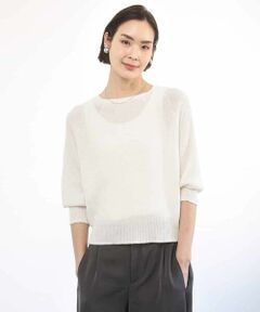 MICHEL KLEIN / ミッシェルクラン ニット・セーター | ホールガーメント(R)ラグランラメニット