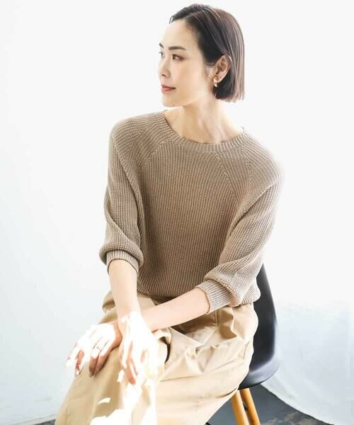 MICHEL KLEIN / ミッシェルクラン ニット・セーター | ホールガーメント(R)ラグランラメニット | 詳細1