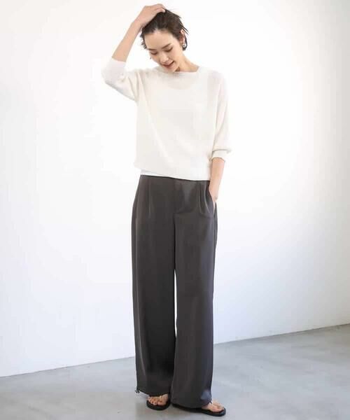 MICHEL KLEIN / ミッシェルクラン ニット・セーター | ホールガーメント(R)ラグランラメニット | 詳細10