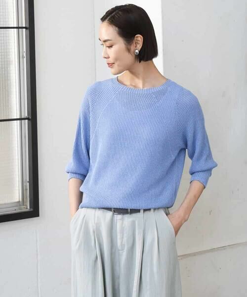 MICHEL KLEIN / ミッシェルクラン ニット・セーター | ホールガーメント(R)ラグランラメニット | 詳細12